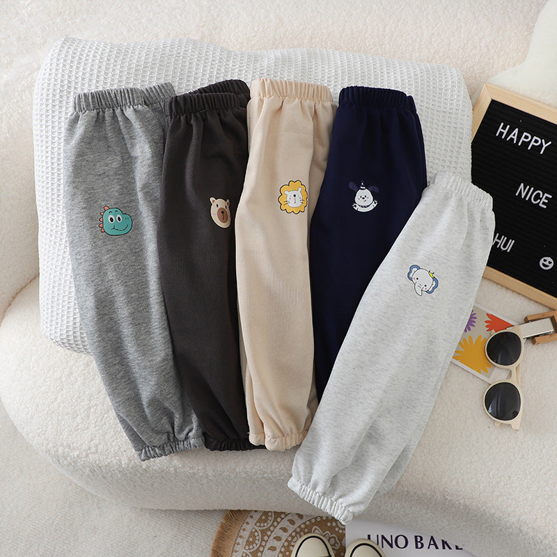 Spring Festival New Autumn Style Children's Sports Pants Casual Pants Kids' Sweatpants for Boys and Girls Korean Style Outdoor Pants - image 1