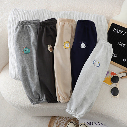 Spring Festival New Autumn Style Children's Sports Pants Casual Pants Kids' Sweatpants for Boys and Girls Korean Style Outdoor Pants - image 1