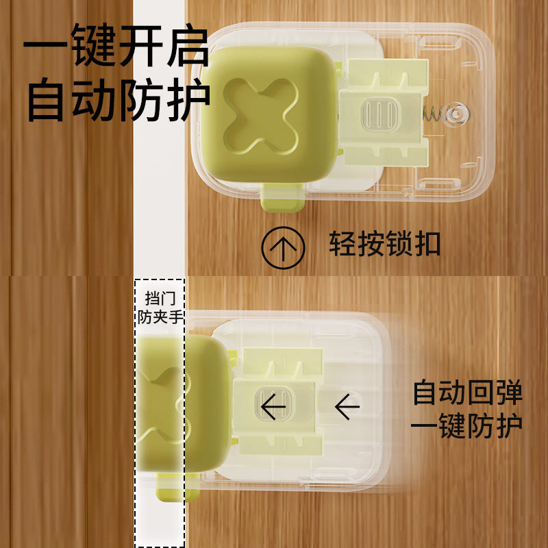 Baby's Double Safety Door Punch-free Silicone Anti-pinch Hand Door Blocking Children's Anti-door Closing Artifact Anti-pinch Hand Door Blocking - image 4