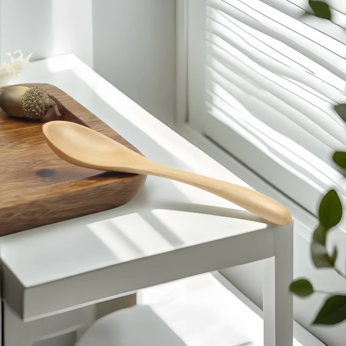 Wholesale Children's Wooden Spoon Baby Training Spoon Environmentally Friendly Lotus Wood Feeding Spoon Twisting Spoon Fork Child Soup Spoon Rice Spoon - image 3