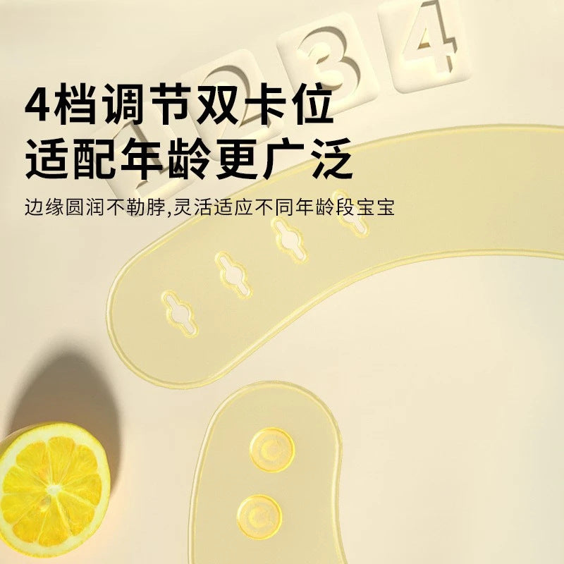 Baby's Food Bib Supplementary Food Food Bib Waterproof Silicone Baby Portable Children's Bib Slippery Anti-Dirty Thin Growth - image 3