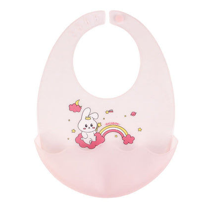 Baby's Food Bib Supplementary Food Food Bib Waterproof Silicone Baby Portable Children's Bib Slippery Anti-Dirty Thin Growth - image 5
