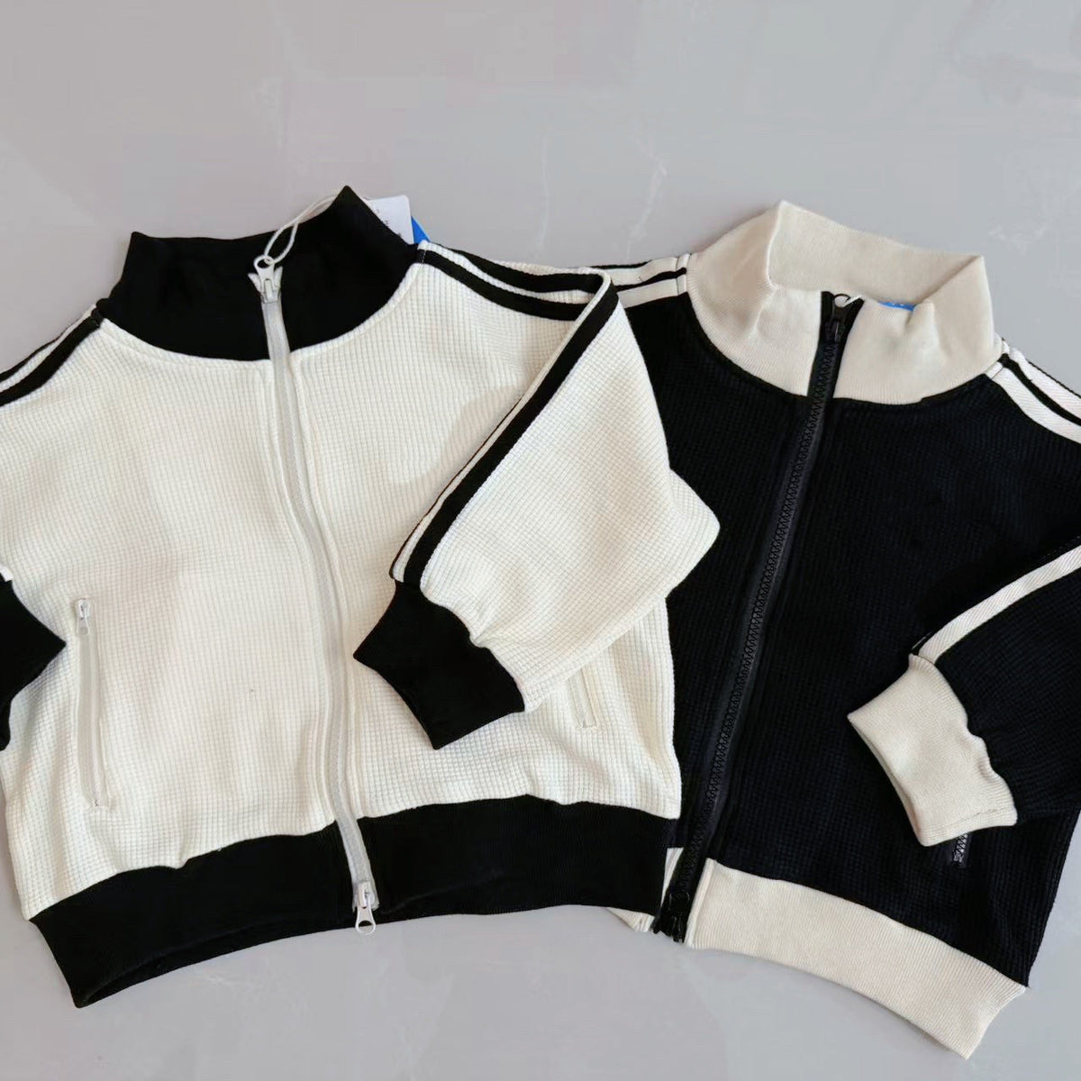 Kid's Classic Fashion Brand Waffle Retro Jacket Spring and Autumn Casual Jacket for Boys and Girls - image 1