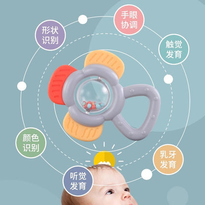 Youleen Baby Hand Rattle Teeth Gel 0-3 Months Newborn Baby Soothing Educational Toys 1 Year Old Gift Box suit - image 3