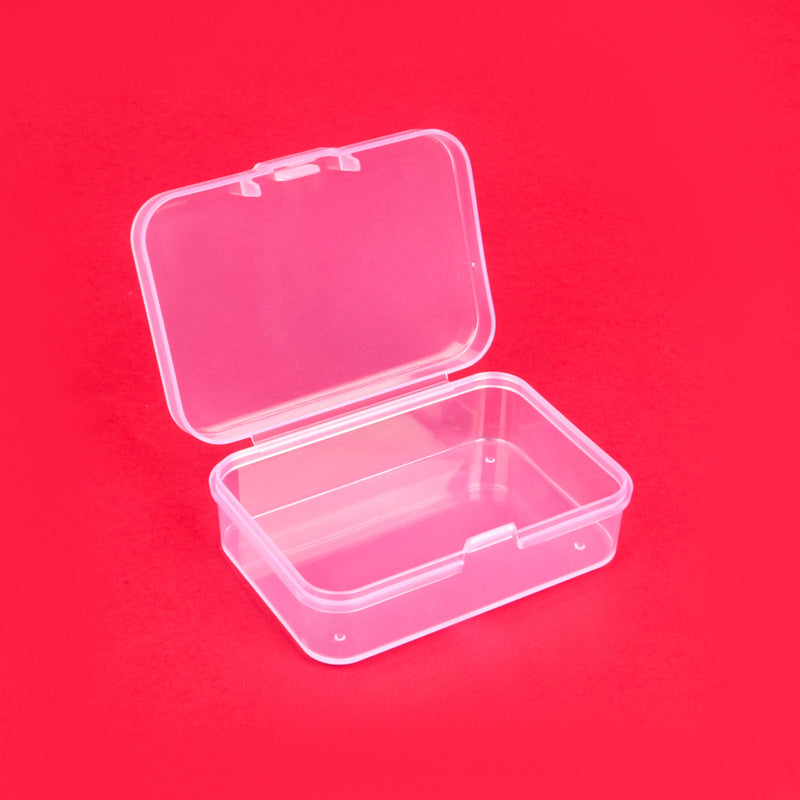 Rectangular Transparent Small Empty Box Button Earplugs Screw Card Universal Plastic Box Pp Cultural and Creative Toy Storage Box - image 3