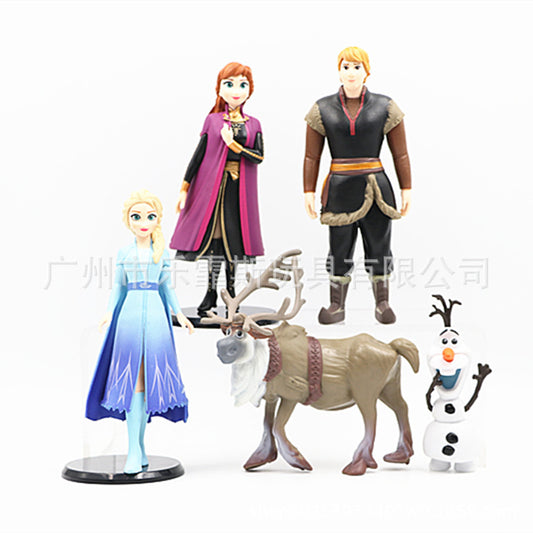 5 9 10 Princess Hand-held Girl Toy Doll Machine Gashapon Doll Model Cake Ornaments - image 1
