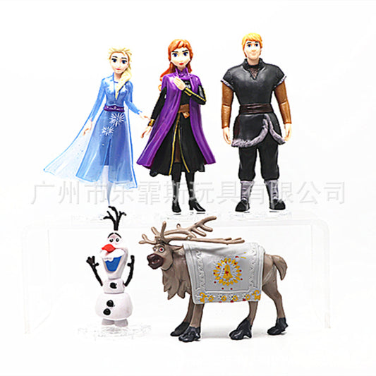 5 9 10 Princess Hand-held Girl Toy Doll Machine Gashapon Doll Model Cake Ornaments - image 2