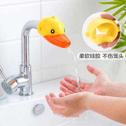 Faucet extender children's hand washing artifact baby cartoon silicone extension switch splash-proof universal guide sink - image 1