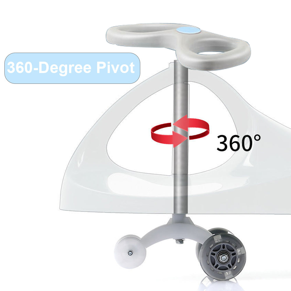 Wiggle Car Ride-On Toy with Anti-Slip Pedals