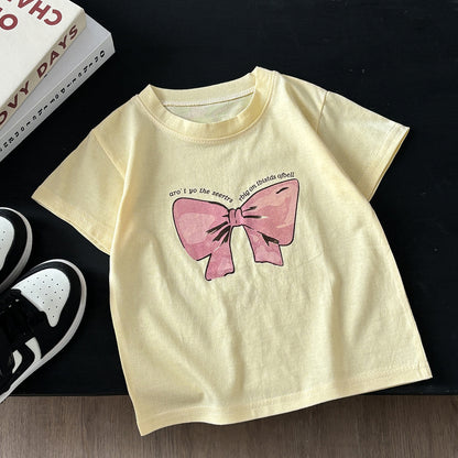 Children's Short-Sleeved T-Shirt, Pure Cotton, Girls' Summer Clothing, Baby Clothing, Boys' Tops, One-Piece Wholesale for Young Children - image 4