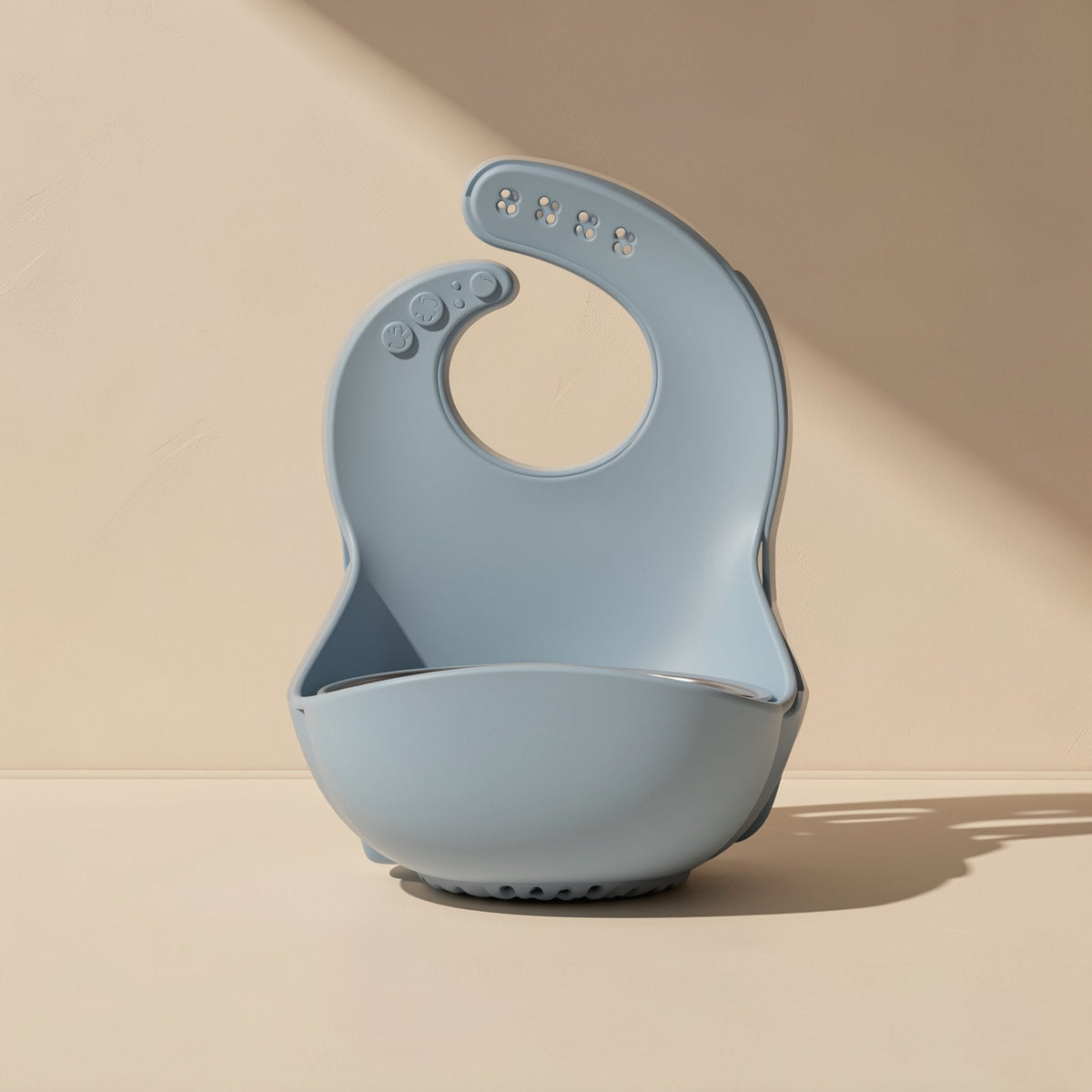 Silicone suction cup feeding bowl and spoon set