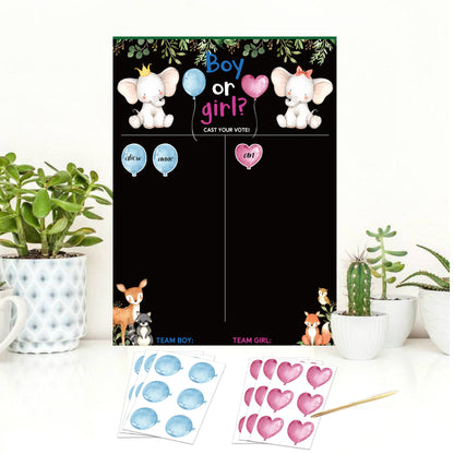 Gender Reveal Amazon Baby Reveal Party Game Card Baby Shower Birthday Party Party Poster - image 1