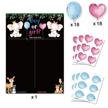 Gender Reveal Amazon Baby Reveal Party Game Card Baby Shower Birthday Party Party Poster - image 5