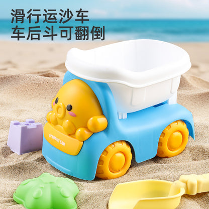 New Children's Beach Toy Folding Bucket suit Sand Dig Sand to Play in the Sea Sand Baby Digging Tool Cross Border - image 4