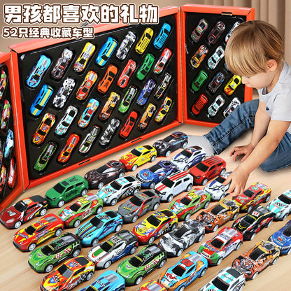 Children's Gifts 52 Alloy Pull-Back Cars Boys Christmas Toy Gift Box Racing Model Birthday Model Pack - image 1