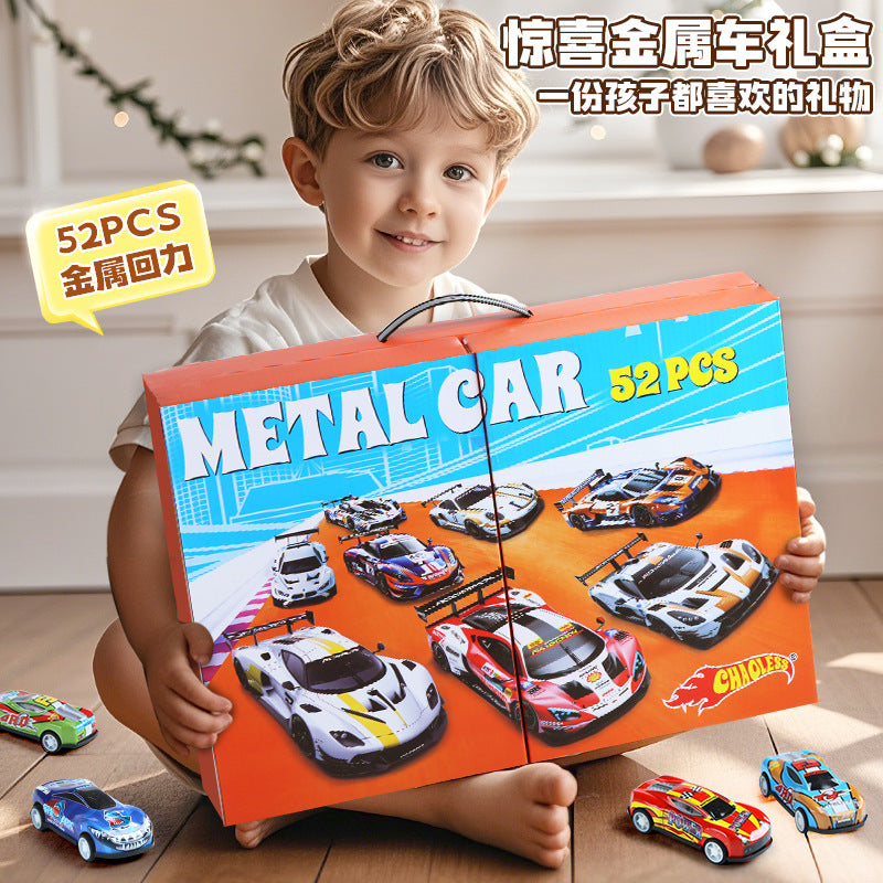 Children's Gifts 52 Alloy Pull-Back Cars Boys Christmas Toy Gift Box Racing Model Birthday Model Pack - image 2