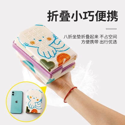 Outdoor Single Folding Cushion Portable Cooling Pad Moisture-Proof Cartoon Thickened Outing Baby Student Kidsren's Cushion - image 3