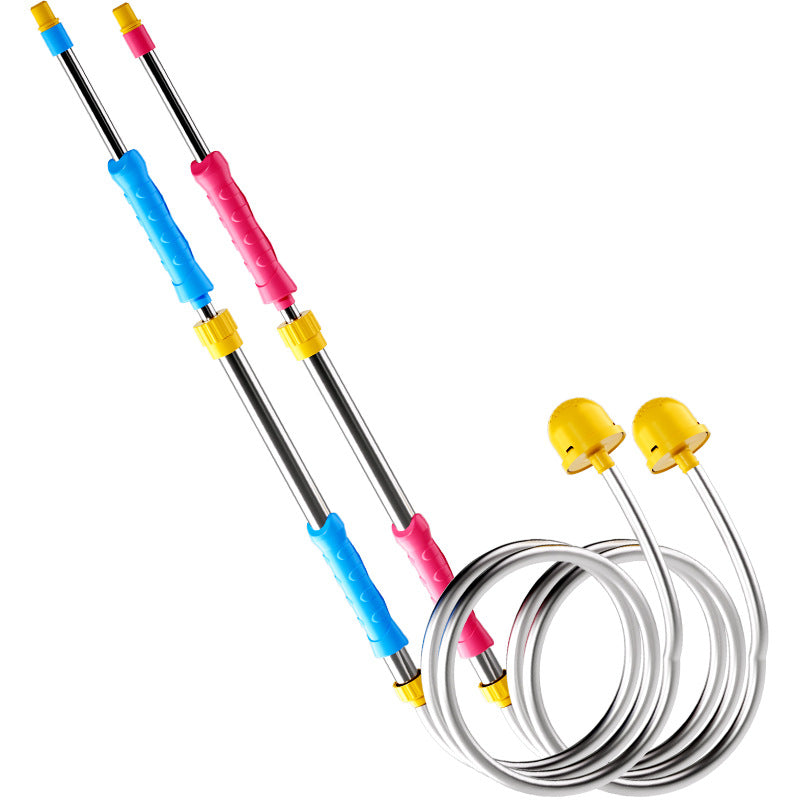 2025 New Pull-Out Rafting Adult Water Gun Toy Beach Play Stainless Steel Self-Priming Water Pump Manufacturer Wholesale - image 5