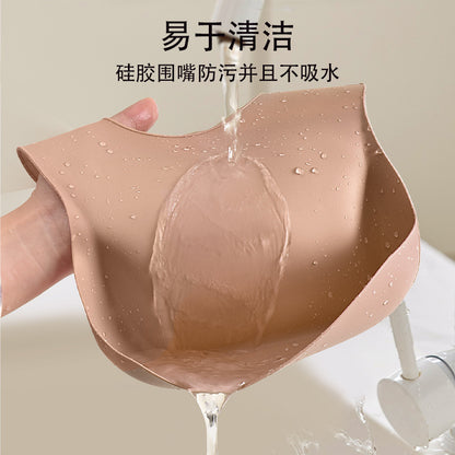 Silicone Baby Bibs, Baby Eating Bibs, Stereo Waterproof Super Soft Eating Bibs, Kidsren's Large Saliva Pockets - image 3