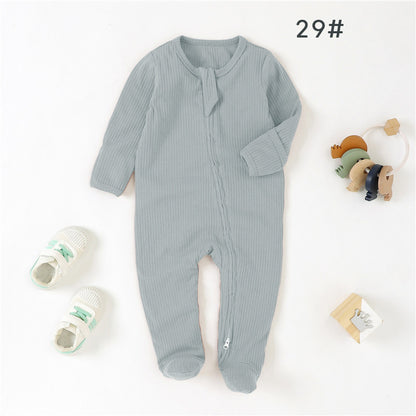Baby Bodysuit Ribbed Fabric Romper