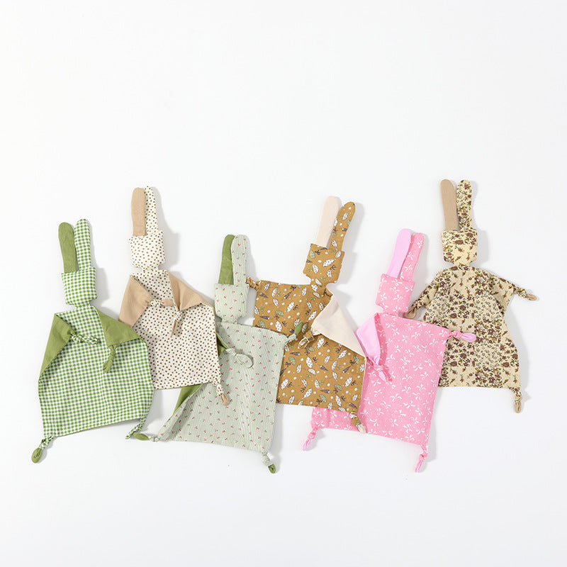 Baby Cotton Ammolation Towel Baby Sleeping Doll Newborn Rabbit Packing Handkerchief Packing Toy Japanese-Korean Ins - image 2