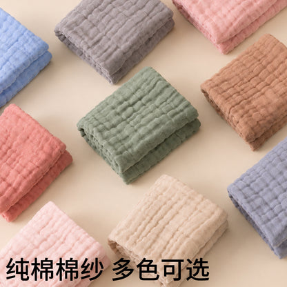 Six-layer gauze towel 30*50 cross-border newborn baby towel Class A foreign trade saliva towel Amazon face towel - image 2