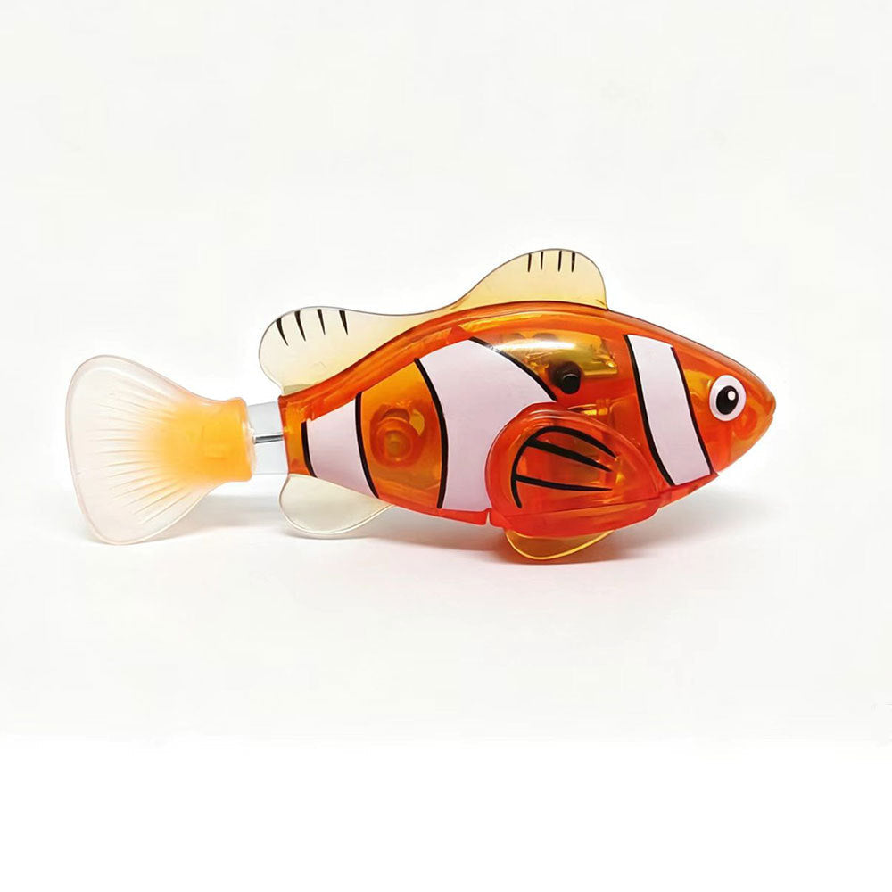 Baby Bath Sensor Luminous Electric Fish Playing in Water Pet Fish Kidsren's Swimming Artificial Clown Fish Fishing Toy - image 5