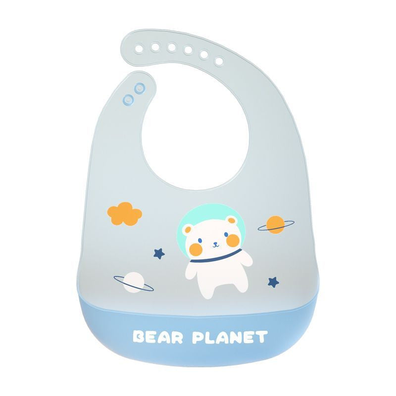 Children's Bibs Food-Grade Silicone Baby Rice Pockets Supplementary Food Supplies Kidsren's Eating Waterproof Baby Saliva Napkins Bibs - image 3