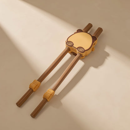 Wooden chicken-wing training chopsticks for children - view 3