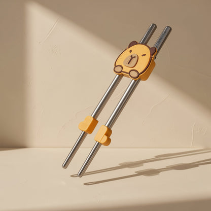 Wooden chicken-wing training chopsticks for children - view 4