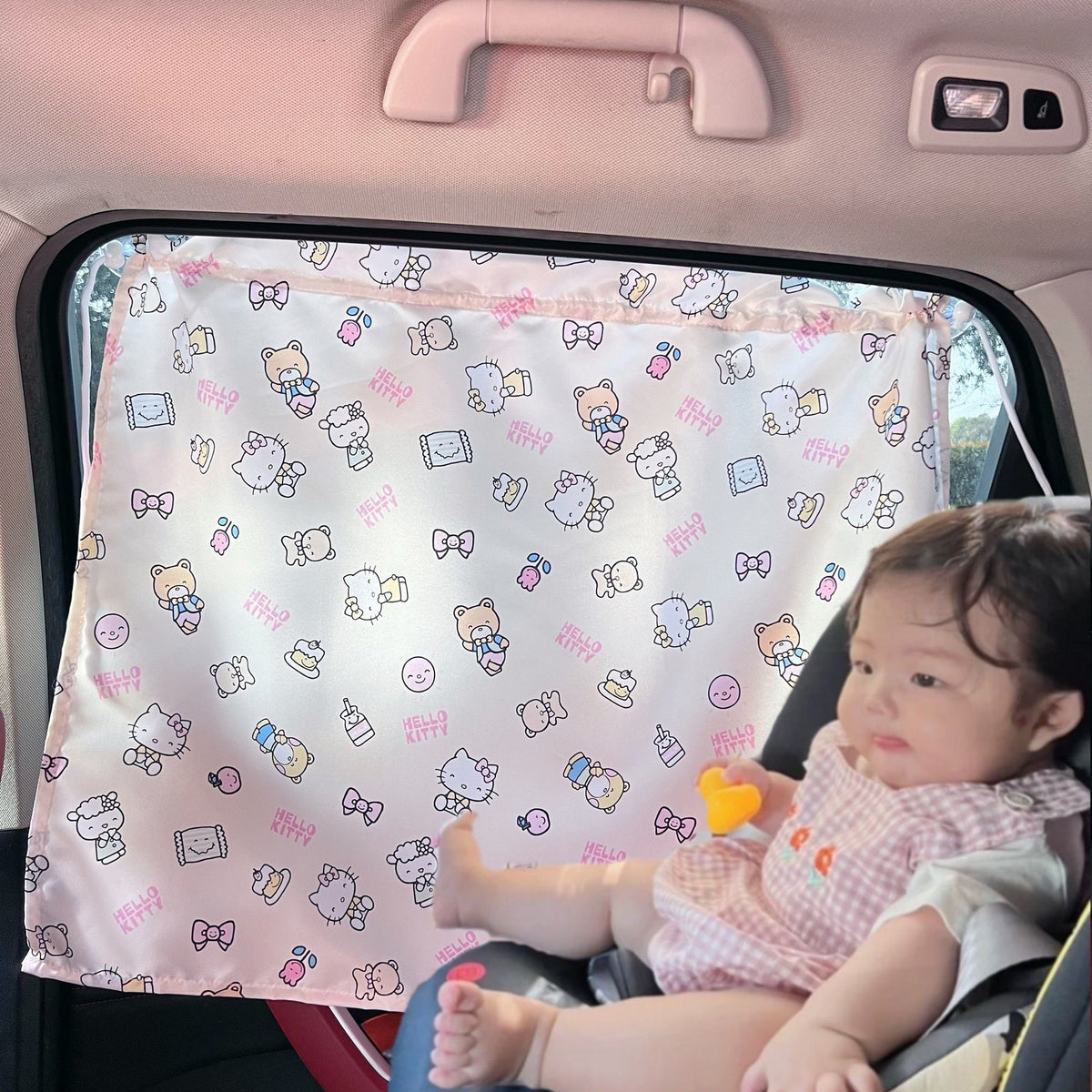 Children's Car Curtains Car Privacy Sunshade Sun Protection Cartoon Blackout Curtain Car Retractable Curtain Suction Cup Type - image 3