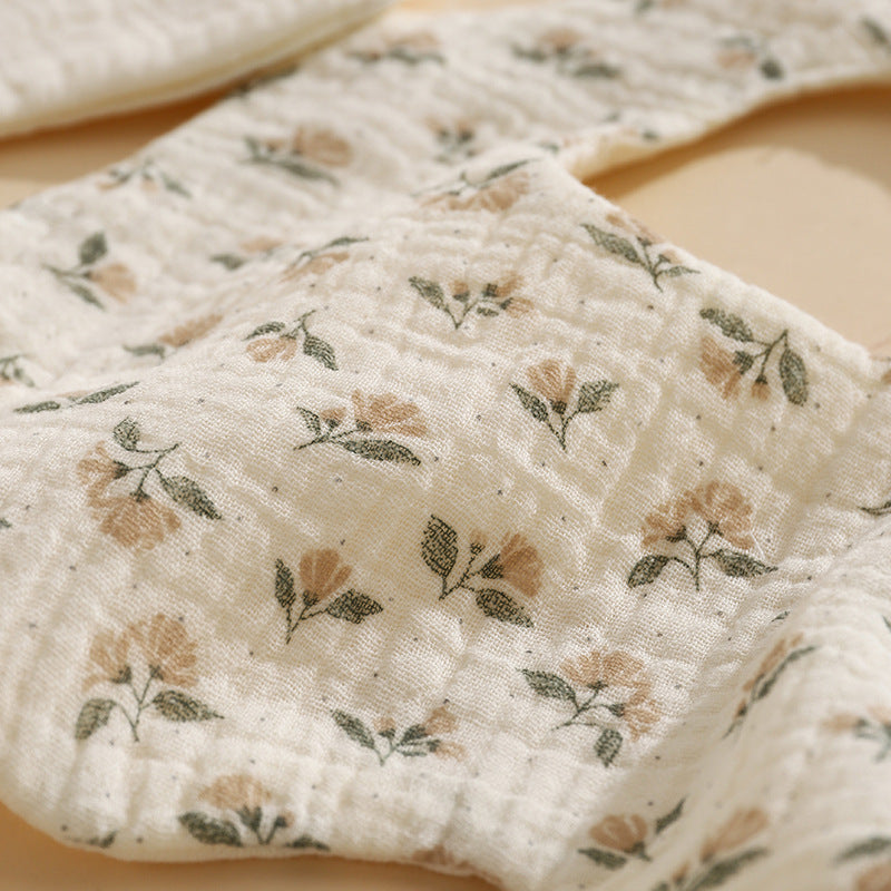 Saliva Towel Baby Six-Layer Gauze Bib Newborn Saliva Bib Kidsren's Scarf Baby Neck Petal Bib - image 3