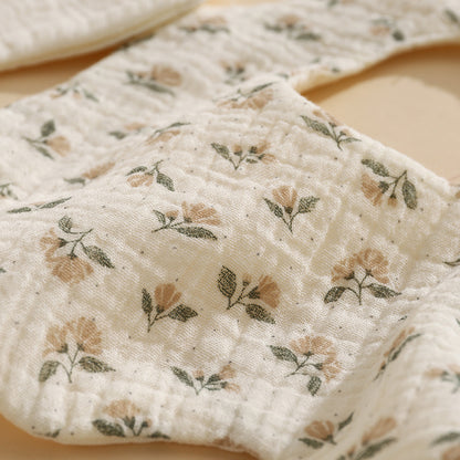 Saliva Towel Baby Six-Layer Gauze Bib Newborn Saliva Bib Kidsren's Scarf Baby Neck Petal Bib - image 3