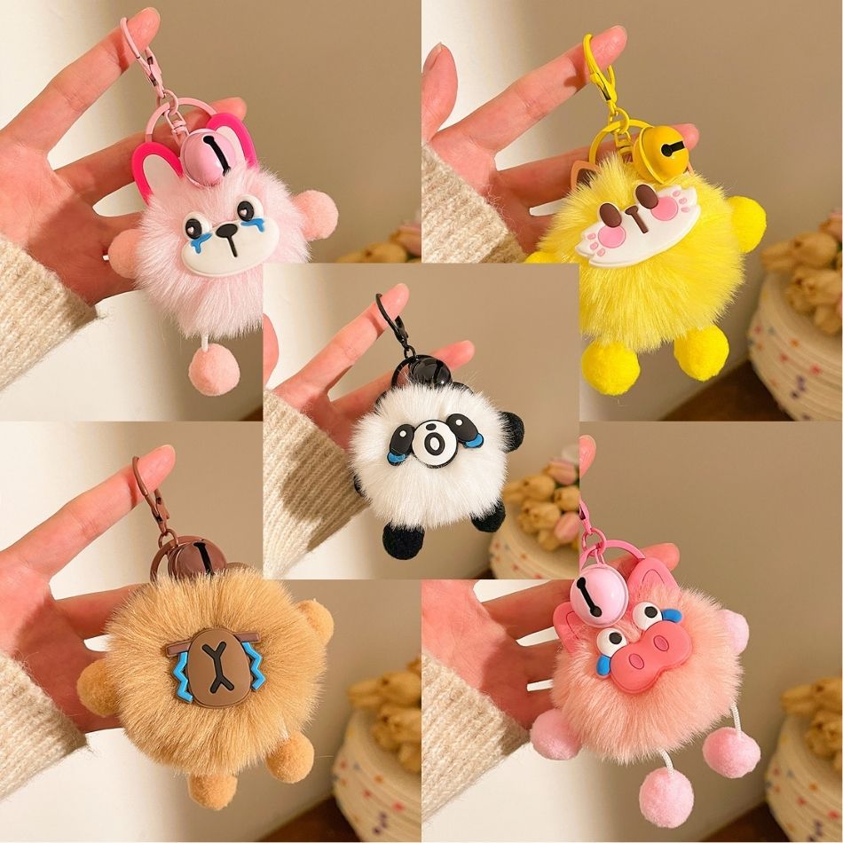 Wedding Toss Dolls, Small Plush Toy Keychains, Couple Cartoon Quirky Pom-Pom Activity Gifts - image 2