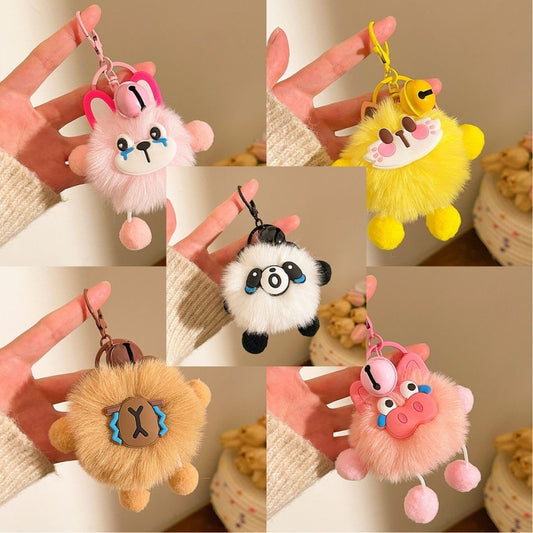 Wedding Toss Dolls, Small Plush Toy Keychains, Couple Cartoon Quirky Pom-Pom Activity Gifts - image 2