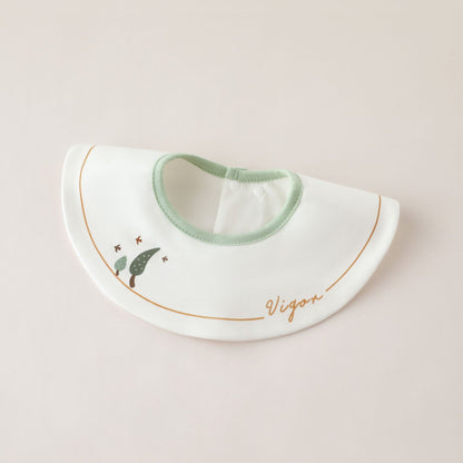 Baby Bib Baby Cotton Tpu Waterproof Bib Newborn Cartoon 360 ° Rotatable Saliva Napkin Rice Pocket - image 4