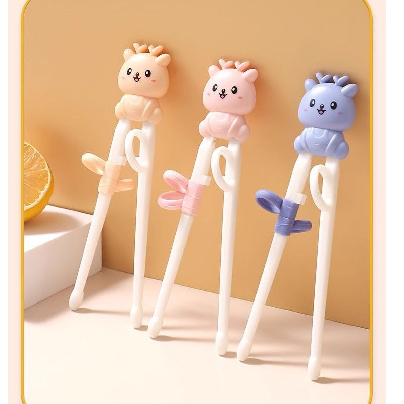 Children's Chopsticks Tiger Mouth Finger Training Chopsticks 2346-12 Years Old Baby Beginner Practice Toddler Tableware Beginner - image 1