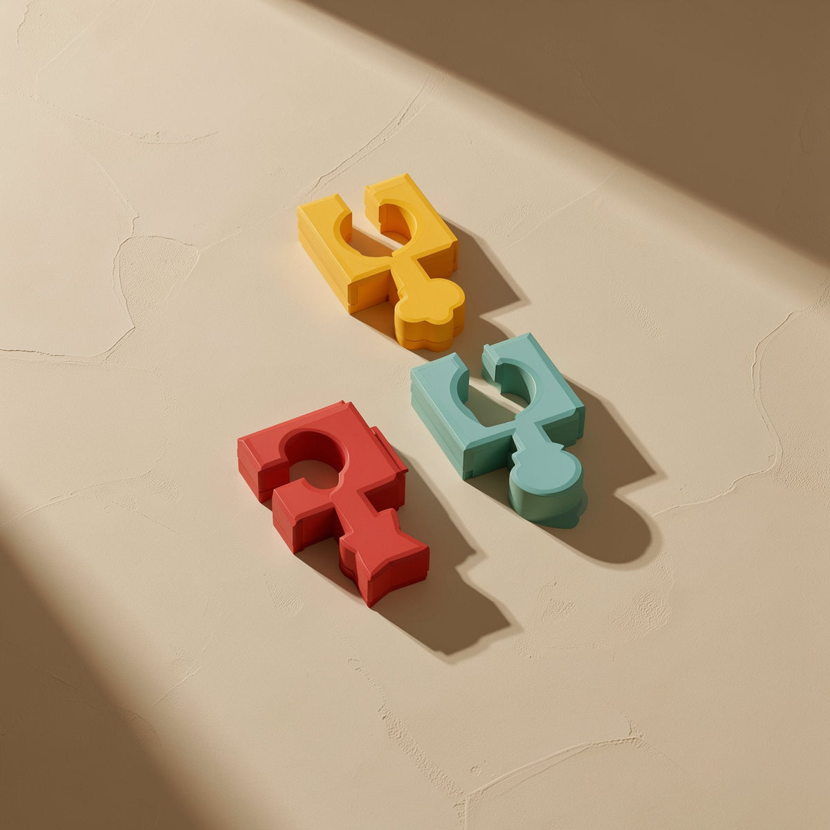 Wooden geometric shape-matching building-block puzzle - view 4