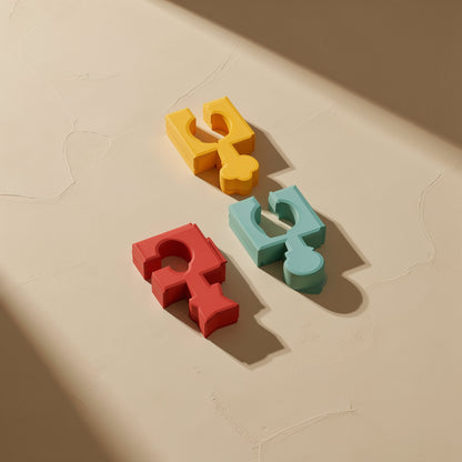 Wooden geometric shape-matching building-block puzzle - view 4