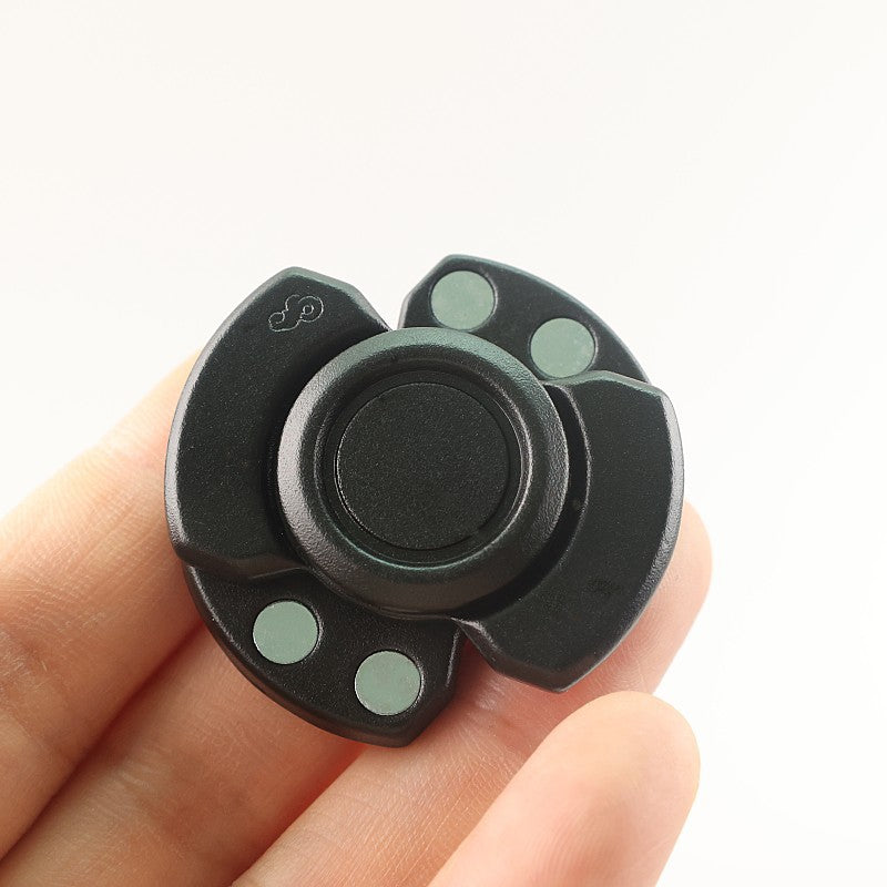 Factory Direct Sales Decompression Three-In-One Fingertip Edc Gyro Snap Coin Finger Decompression Artifact Telegraph Push Card Toy - image 3