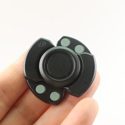Factory Direct Sales Decompression Three-In-One Fingertip Edc Gyro Snap Coin Finger Decompression Artifact Telegraph Push Card Toy - image 3