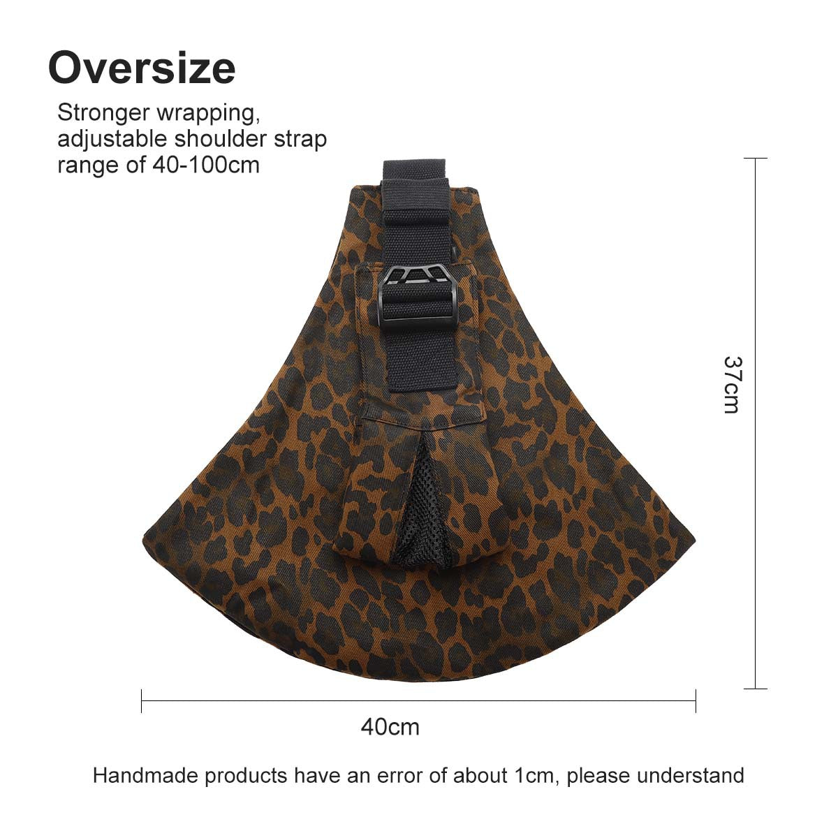 Leopard Print Single-Shoulder Baby Sling, Multifunctional Baby-Carrying Tool, Baby Carrier, Mother and Baby Supplies, Backpack Carrier - image 1
