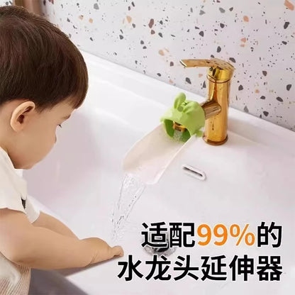 Faucet Extender for Baby Handwashing, Cute Cartoon Universal Silicone Extension Switch Splash-Proof Good Item - image 3