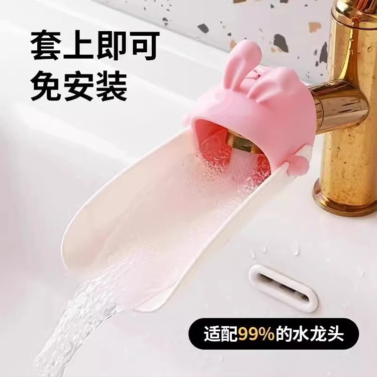 Faucet Extender for Baby Handwashing, Cute Cartoon Universal Silicone Extension Switch Splash-Proof Good Item - image 4