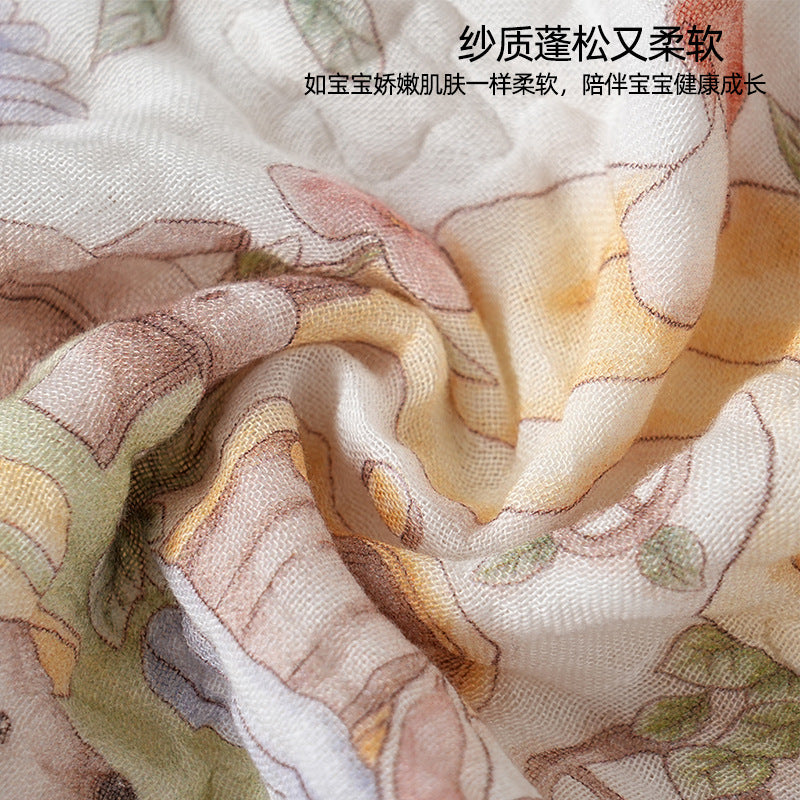 Children's Towel Wrapped 6-Layer Gauze Towel Class a Towel Antibacterial Baby Saliva Towel Baby Bath Towel - image 4