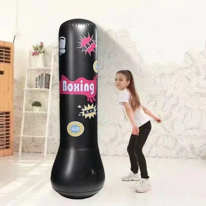 Children's Sandbag Boxing Home Tumbler Boxing Column Inflatable Fitness Vertical Sandbag Kidsren's Toy Boxing Training - image 3