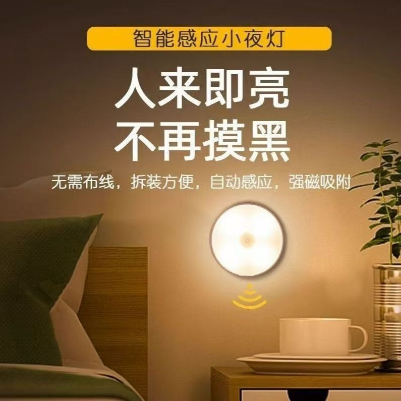 Rechargeable Magnetic Dual-Purpose Induction Light Control High Endurance Wardrobe Aisle Light Baby Monitoring Night Light Automatic Induction Light - image 2