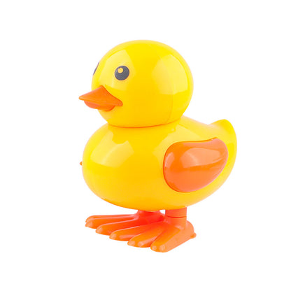Children's Cartoon Wind-Up Little Yellow Duck Simulation Jumping Duck Kindergarten Baby Wind-Up Toy Small Gift Street Stall Wholesale - image 5