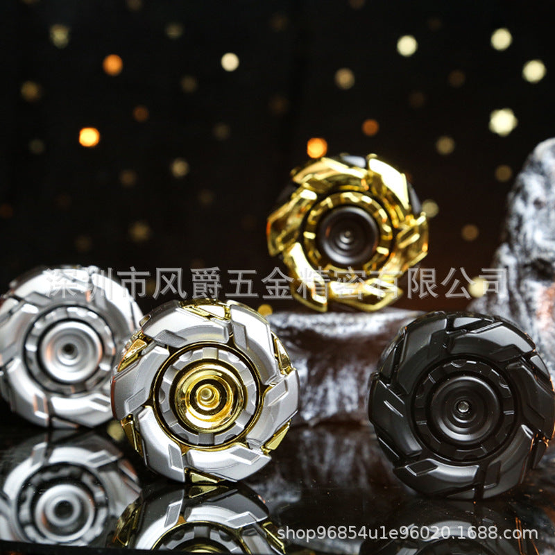 Fidget 08 Gyro Restless Zinc Alloy Rotating Open Shell Linked Fidget Spinner Edc Stress Relief Toy - image 1