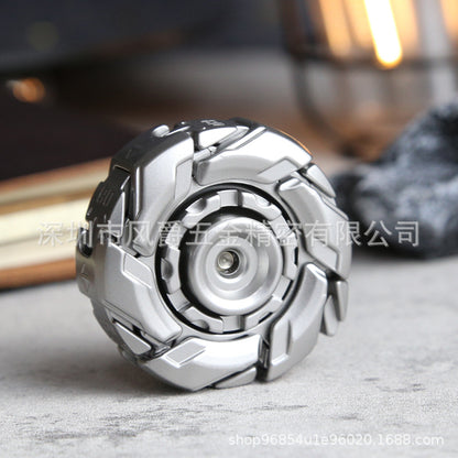 Fidget 08 Gyro Restless Zinc Alloy Rotating Open Shell Linked Fidget Spinner Edc Stress Relief Toy - image 2
